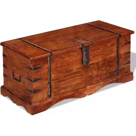 Coffre de rangement Bois massif (1/5)