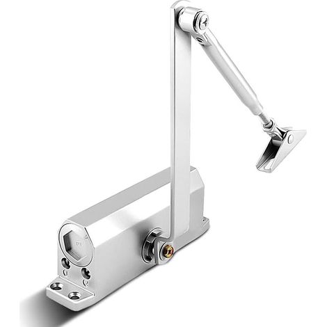 Ferme-porte automatique avec fonction de blocage, ressort pour porte de 45 à 65 kg (1/5)