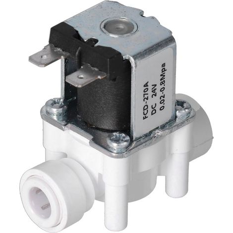 Électrovanne à solénoïde - Raccord rapide 3/8" - Normalement fermée - 24V CC (1/5)