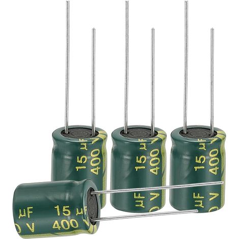 12 Stück Elektrolytkondensatoren 15 UF 400 V 10 x 13 mm (1/5)