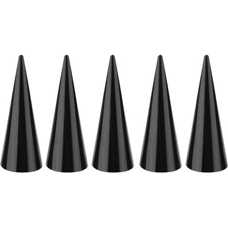 Expositor de joyas para anillos, vitrina organizadora, 5 piezas, blanco y negro, para tiendas de regalos o ferias comerciales (negro). (1/5)