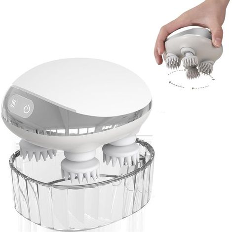 Masseur électrique de cuir chevelu – Sans fil – Rechargeable – Étanche – Massage tête relaxant (1/5)