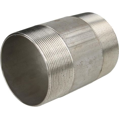 Double nipple de tuyau en inox 3'' x 120 mm