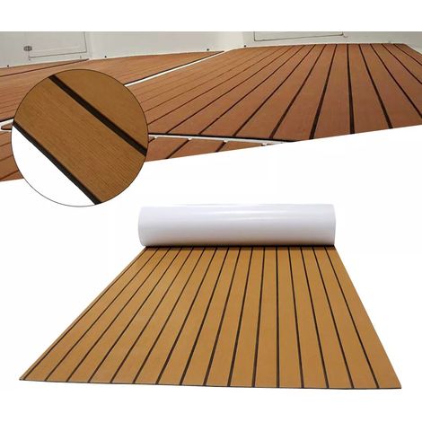Gojoy – Tapis de sol en mousse EVA 270 x 90cm – Antidérapant et imperméable – Auto-adhésif pour ponts de bateau et camping-cars – Isolation phonique (1/5)