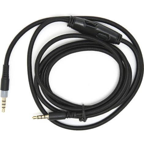 Câble audio 3.5mm mâle-mâle avec contrôle de volume pour HyperX Cloud, casque gaming (1/5)