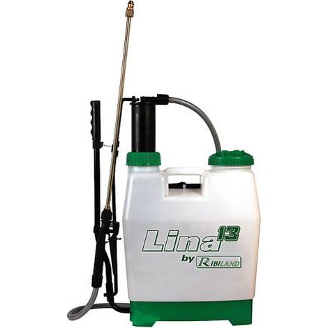 Ribiland – Pulvérisateur à dos 14L à pression entretenue – Résistance 10 bars – Lance en laiton avec buse réglable – Tuyau flexible 1,20m – PRP130D