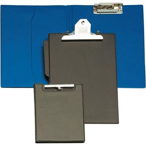 Grafoplas - Carpeta con Pinza, Tamaño Folio, Miniclip Superior, PVC, Negro, Lomo Recto, 33, 5x24cm