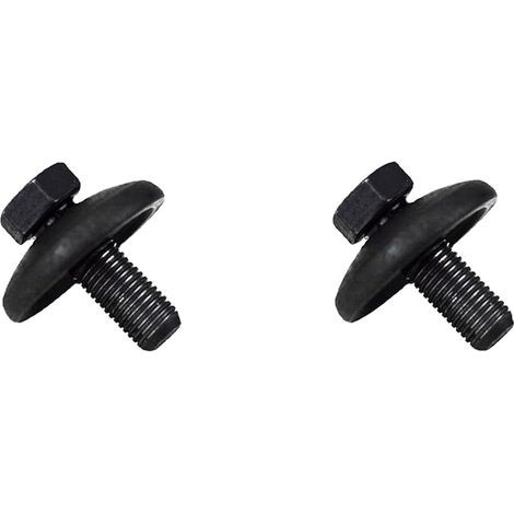 Lot de 2 boulons de lame de tondeuse à gazon et boulons de lame de tracteur 3,8 cm x 1,2 cm - 20 avec rondelle coupée pour fixer les lames sur la tondeuse à gazon (1/5)