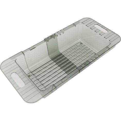 Gemüse- und Obstsieb für die Küchenspüle, modernes minimalistisches Design, teleskopierbares grünes PET-Ablaufgitter, Kunststoff-Spülbeckenfilter (1/5)