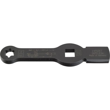 Clé polygonale à frapper ∙ avec 2 surfaces de frappe 2872-E24 ∙ Carré creux 3/4 pouce (20 mm) ∙ Profil TORX® extérieur ∙ Taille E24 (1/4)