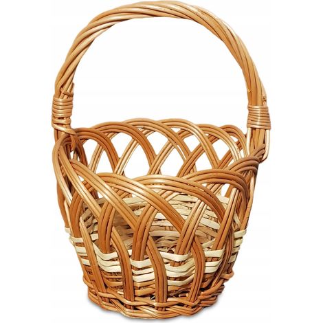 Panier en osier, panier de Pâques, panier à œufs (1/5)