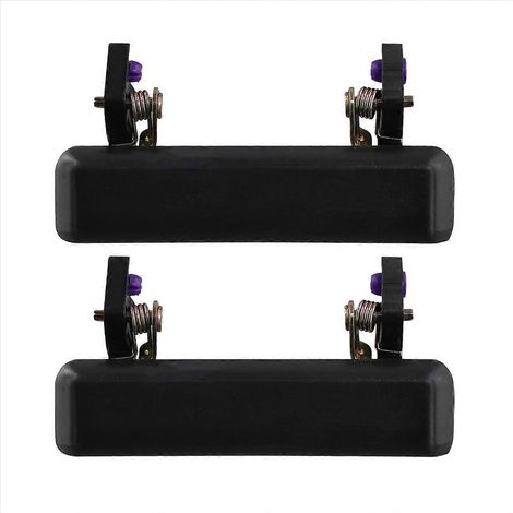 Schwarze Auto-Außentürgriffe - 2er-Set, Außenseitengriffe für Fahrzeuge, universelles Ersatzteil, mattschwarze Oberfläche, robust und langlebig. (1/5)