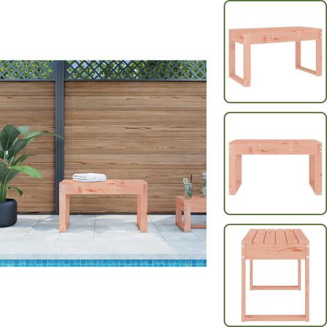 Panca da patio - vidaXL Panca da Giardino 80x38x45 cm in Legno Massello di Douglas - Panca in legno massello