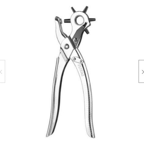 PINZA FUSTELLATRICE OCCHIELLI FORI CINTURA FORATRICE CUOIO PELLE PINZE 518TO (1/2)