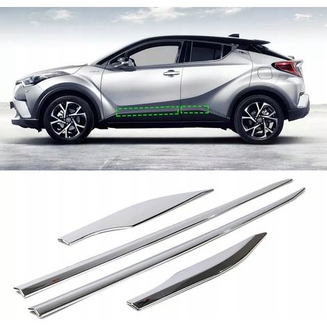 Moulures décoratives chromées pour portes latérales Toyota CH-R à partir de 2016+ (1/5)