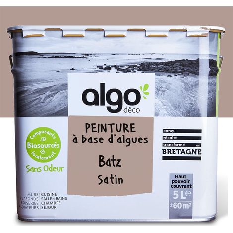 Peinture écologique Algo - Satin - Marron Batz - 5L