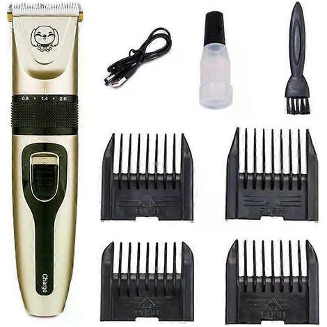 Tondeuse pour chiens et chats (animaux de compagnie/chats/chiens/lapins) - Kit de tondeuse et rasoir sans fil rechargeable professionnel (1/4)