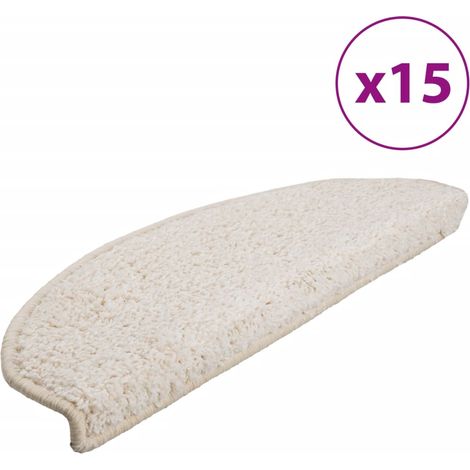 Maison Exclusive - Stufenmatten 15 Stk. 65x21x4 cm Weiß Halbrund