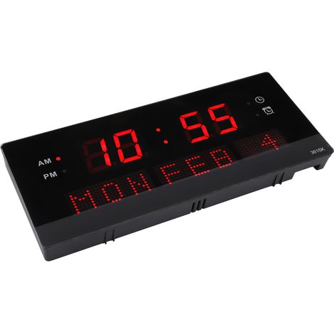 Horloge murale LED 100-240V, design créatif pour salon, chambre, bureau, avec batterie intégrée (modèle 3615K, norme européenne). (1/5)