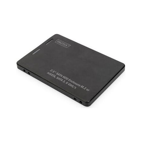 DIGITUS Adaptador para SATA/HDD 2.5" M.2/mSATA SATA 3.6 Gbit/s Aluminio (1/4)