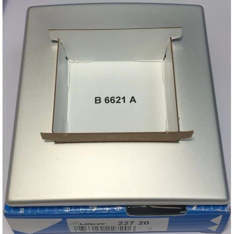 Arnould 22720 - Serie Light - Placca 1 posizione - Grigio metallizzato chiaro