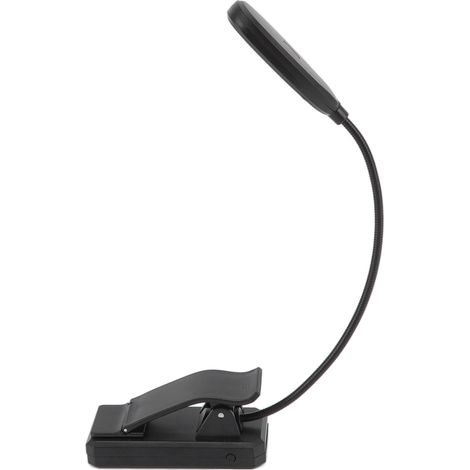 Lampe de bureau à pince, rotation à 360°, 3 températures de couleur, 5 LED, idéale pour la lecture, les études, les dortoirs, les bureaux et les chambres. (1/5)