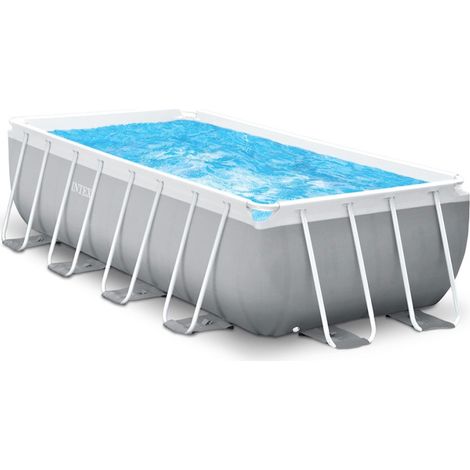 Intex Prism Frame Pool Tubular Grau 488x244 cm (1/5)