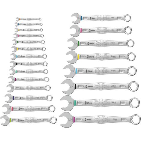 Wera 6003 Joker 22 Set 1 Ringmaulschlüssel-Satz, 22-teilig