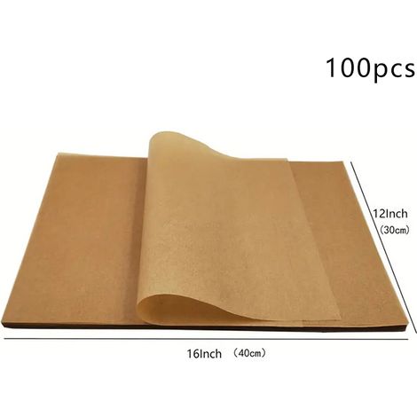 50/100 feuilles de papier cuisson antiadhésif précuit (1/5)