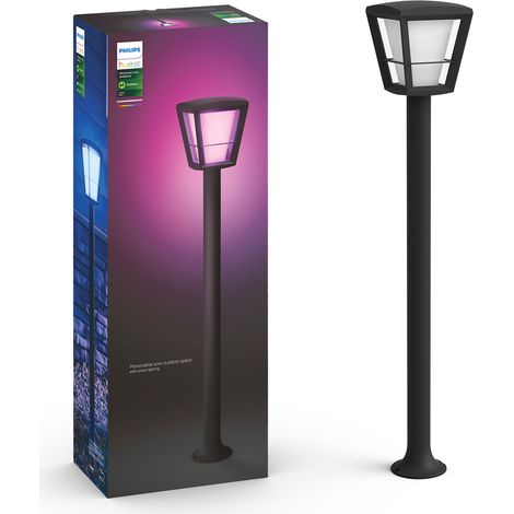 Baliza luminosa Philips Econic 15W Forma Piramidal 100×16 cm. Poste para exterior. LED Integrado Blanco/Multicolor. Alimentación directa de red eléctrica Terraza y jardín. Estilo vintage y moderno (1/5)