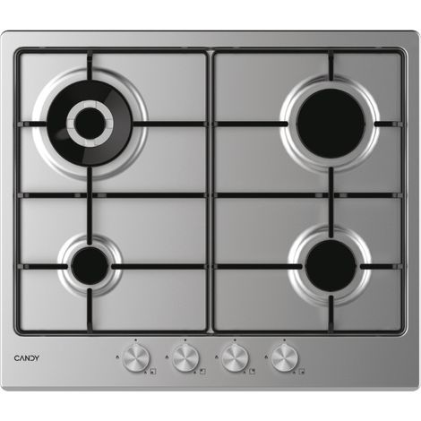 Horno de gas Candy Moderna CHW6BR4WPX de acero inoxidable empotrado de 60 cm y 4 quemadores