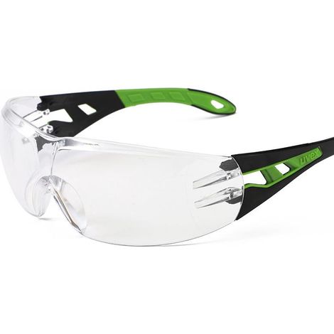 Lunettes de cyclisme (transparentes), verres en polycarbonate transparents, verres antibuée, verres plats résistants aux rayures, protection UV400 (1/5)