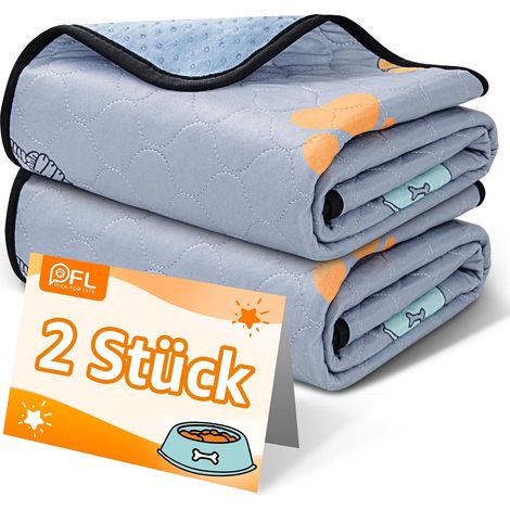 Lot de 2 tapis lavables pour chiots super absorbants pour chiens (1/5)