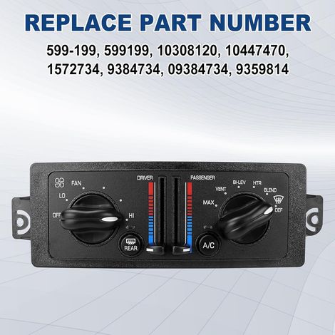 Suitable for Buick Century Regal air conditioning heater control panel switch 599-199 10308120 (1/4)