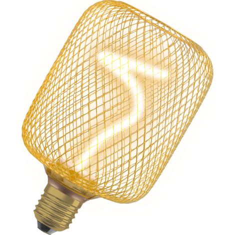 Osram LED Dekoleuchtmittel E27 Square Gold 3,5W dimmbar warmweiß LED-Leuchtmittel