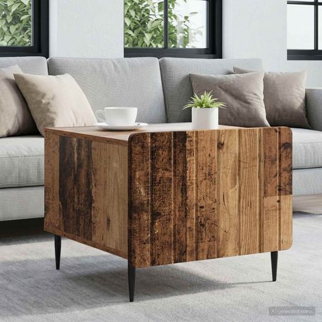 vidaXL Tavolino da salotto con cassetto Legno antico 49 x 50 x 42 cm (1/5)