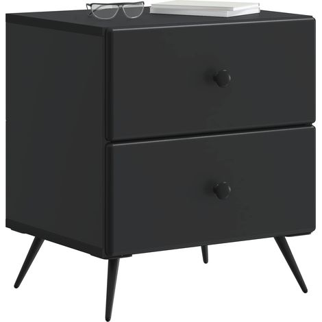 Maison Exclusive - Nachttisch Schwarz 43 x 34,5 x 47,5 cm Holzwer