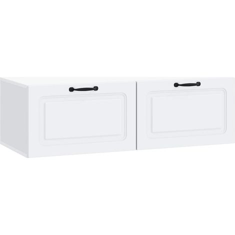 Meuble TV mural Blanc 98 x 41x30 Bois d'ingénierie (1/5)