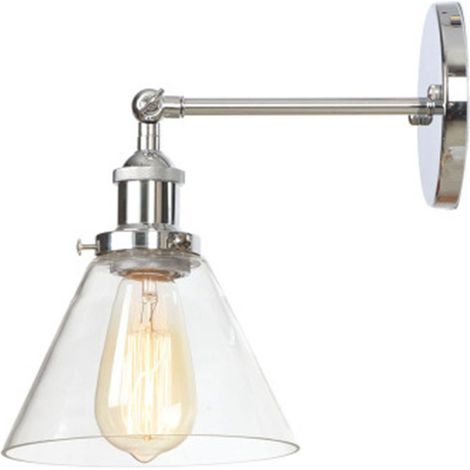 Dômes de plafond modernes en verre transparent, appliques murales, lampes murales industrielles vintage de style loft, luminaires muraux décoratifs anciens, appliques murales de cuisine