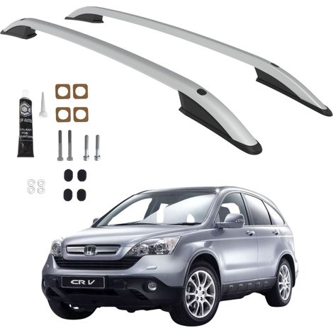 Barras de techo para HONDA CRV SUV 2007-2011, aluminio plateado