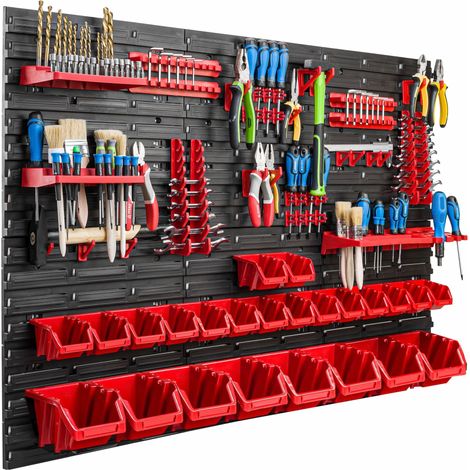 Pannello portautensili 117x78 cm, scaffale per officina/garage (1/5)