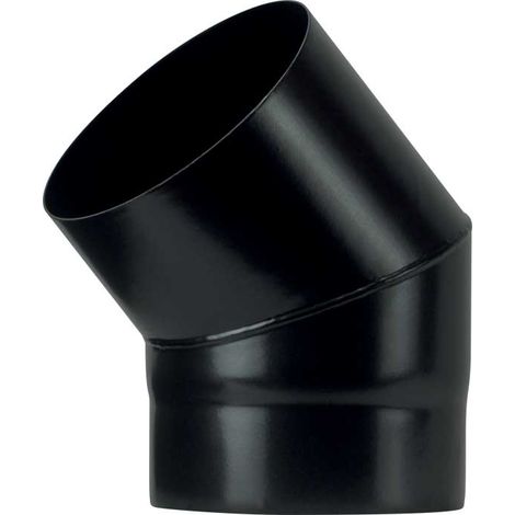 GOMITO A 45  ° PER STUFA A LEGNA 'PLUS LIGHT'  EE  130 mm - SAVE