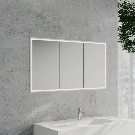 Kronenbach Cube 2.0 Spiegelschrank 140 cm, Unterputz, 3-türig (1/5)