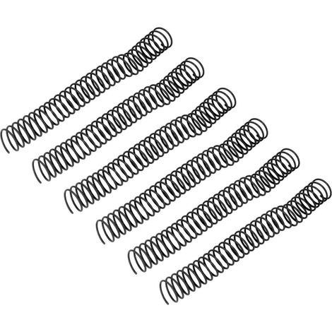 10 Stück Spiralbinderinge mit hoher Kapazität, 29 mm Innendurchmesser, 30 Löcher, Komplettset, Schwarz (1/5)
