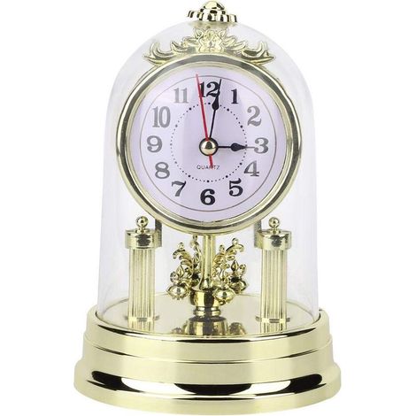 Horloge de Table Horloge de Salon RéTro EuropéEnne Horloge de Bureau Antique et Silencieuse Peut êTre Utilisé pour DéCorer Le Salon la Cuisine L'éCole Le Bureau (1/5)