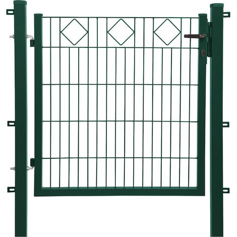 Comfort Tor 1-flg, Dekor Karo 1000X1000 mm, grün