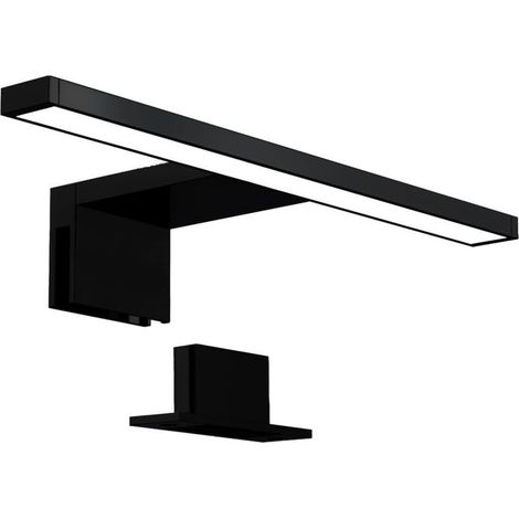 Lámpara LED para espejo o armario, luz blanca neutra 4000k, 5W, ancho 300mm (negra) (1/5)