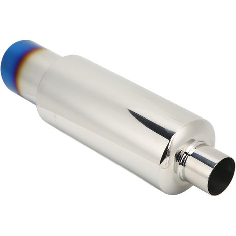 Silencieux d'échappement universel en acier inoxydable pour voiture, entrée 2 pouces, sortie 3 pouces. (1/5)