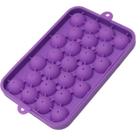 1 Bac à glaçons, Silicone, Démoulage facile, Design rond, Pour boissons (1/5)
