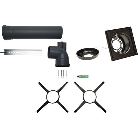 Brötje Kit de base passage de conduit pour 1x conduit de fumée DN 110 avec 1 x BK 80, 995948